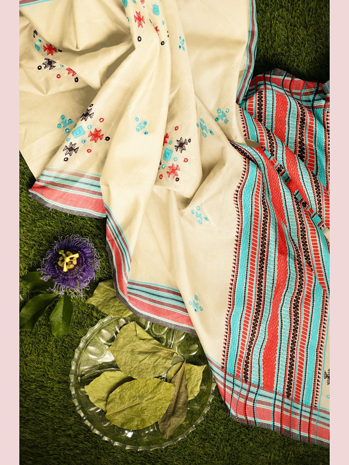 Handmade Cashmilon Shawl with Work (25)