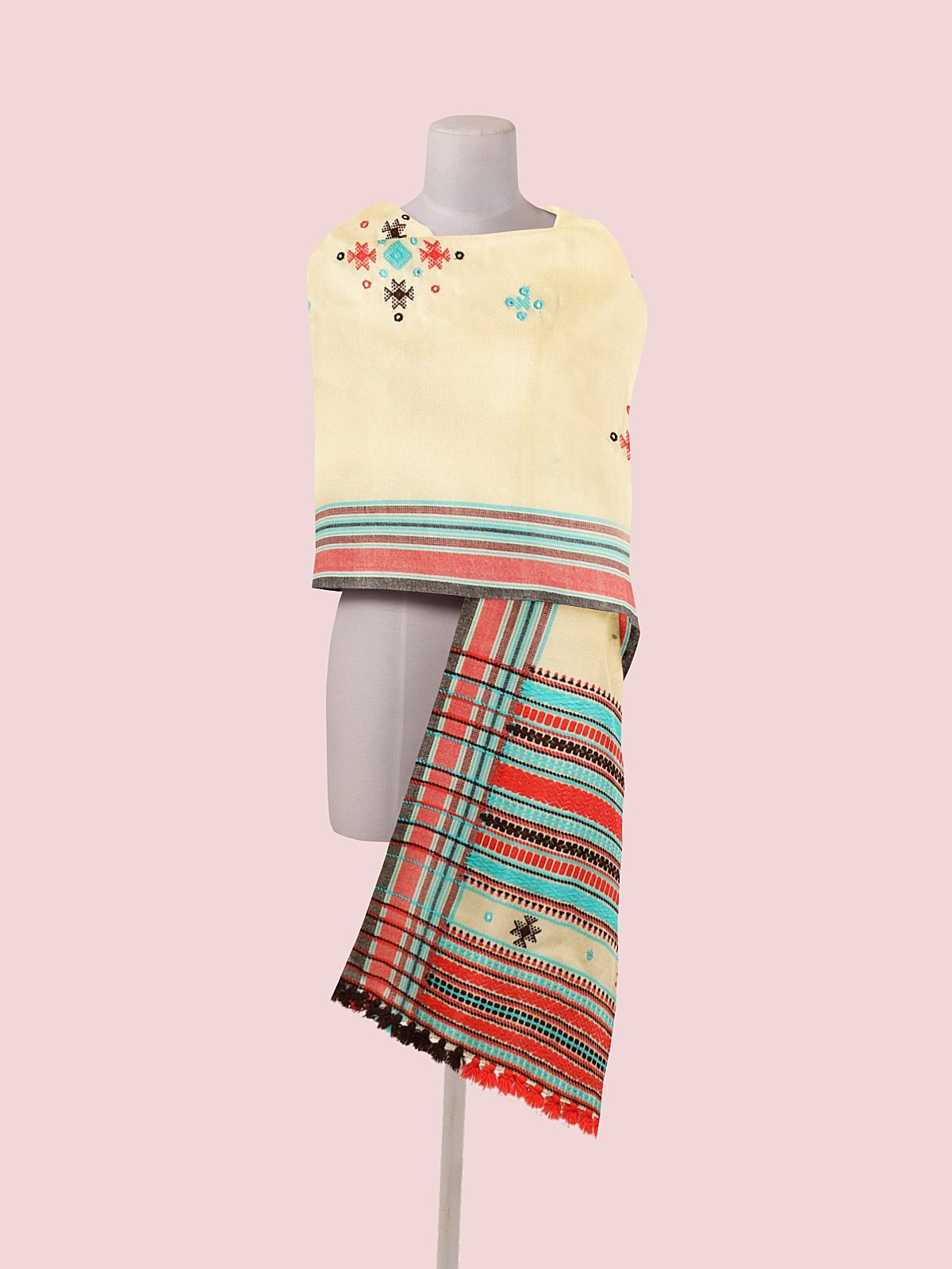 Handmade Cashmilon Shawl with Work (5)
