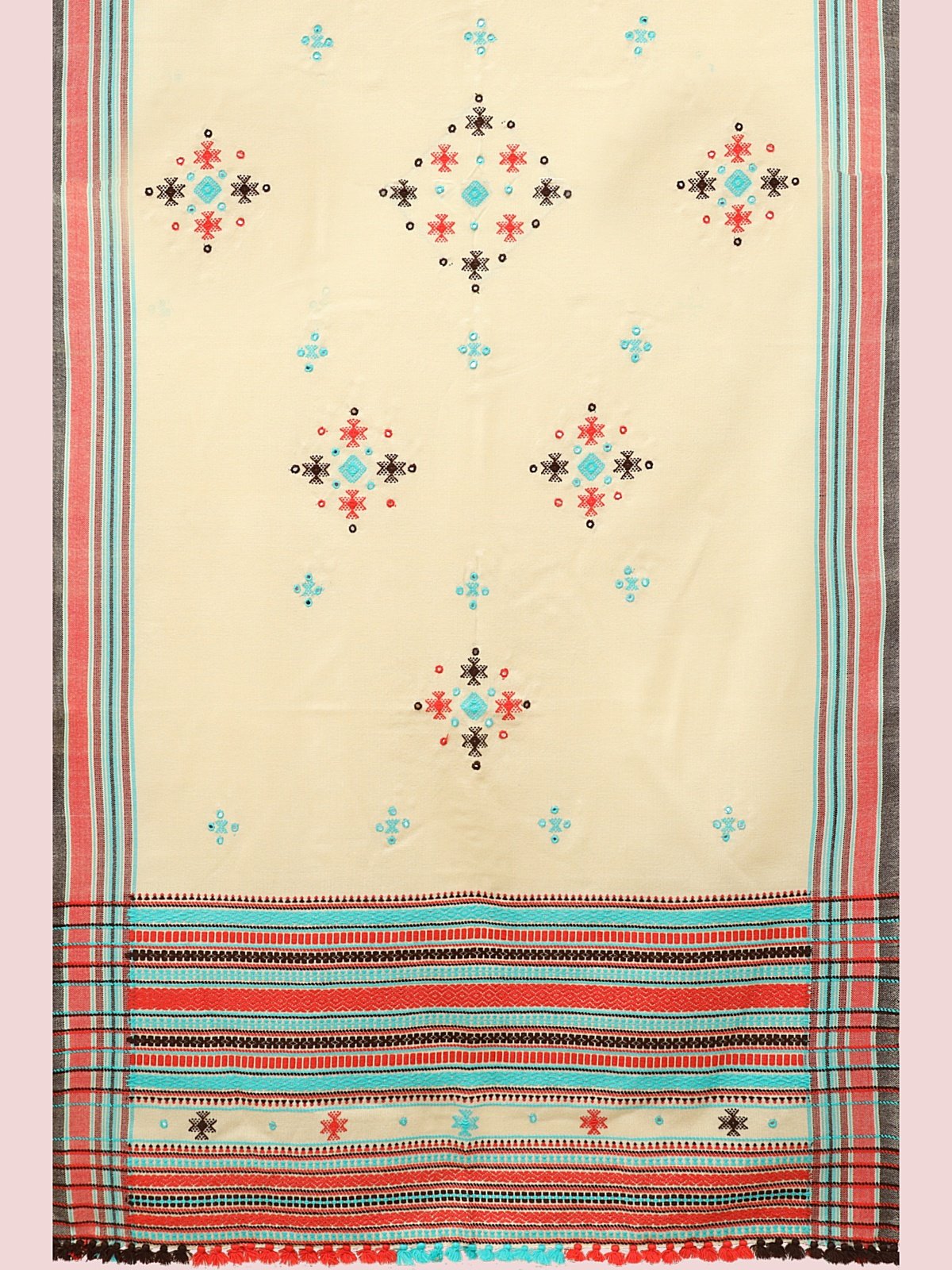 Handmade Cashmilon Shawl with Work (9)