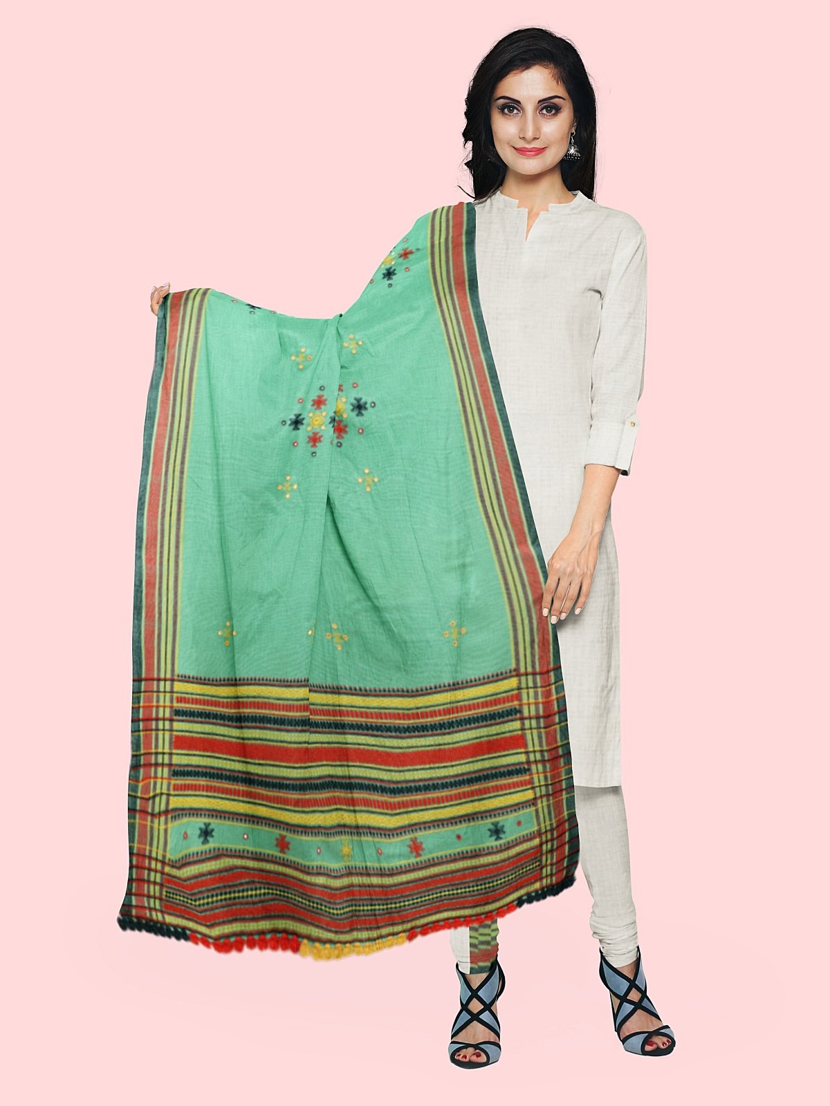Handmade Warm Cashmilon Shawl (2)