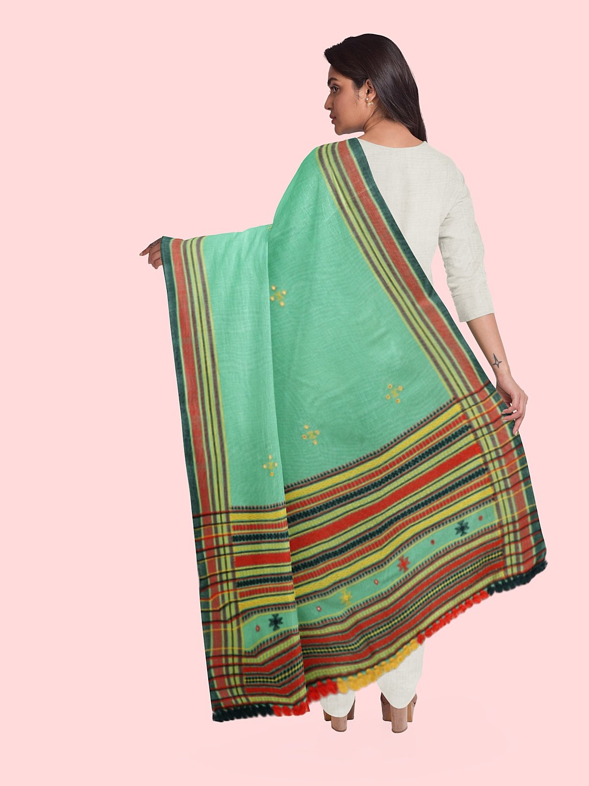 Handmade Warm Cashmilon Shawl (5)