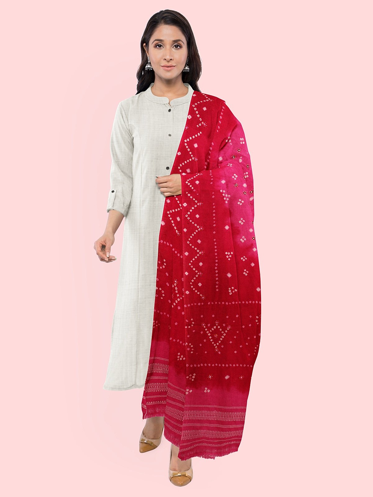 Red Color Stole (9)